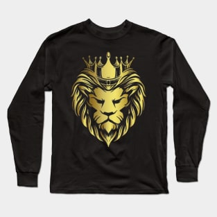 Lion With Crown Long Sleeve T-Shirt